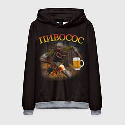 Толстовка-худи мужская ПИВОСОС Сталкер 2, цвет: 3D-меланж