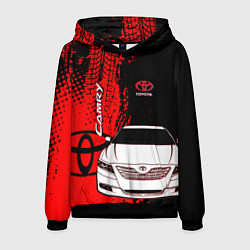 Толстовка-худи мужская Camry Toyota glitch, цвет: 3D-черный