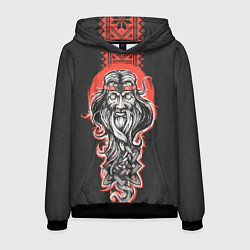 Толстовка-худи мужская Сварог Славянский, цвет: 3D-черный