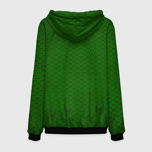 Мужская толстовка Саламандры чешуя дракона / 3D-Черный – фото 2