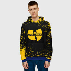 Толстовка-худи мужская WU-TANG CLAN БРЫЗГИ КРАСОК, цвет: 3D-синий — фото 2