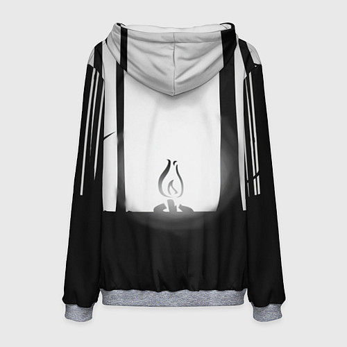 Мужская толстовка Огонёк из Раста / 3D-Меланж – фото 2