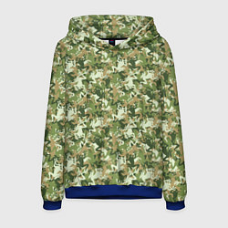 Толстовка-худи мужская Лягушки камуфляж, цвет: 3D-синий