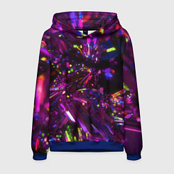 Толстовка-худи мужская Фиолетовый бриллиант, цвет: 3D-синий