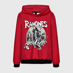 Толстовка-худи мужская BW Ramones, цвет: 3D-черный