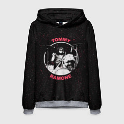 Толстовка-худи мужская Tommy Ramone, цвет: 3D-меланж