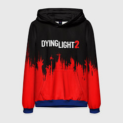Толстовка-худи мужская DYING LIGHT RED ALERT ZOMBIE, цвет: 3D-синий