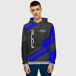 Толстовка-худи мужская Ford Форд авто, цвет: 3D-меланж — фото 2