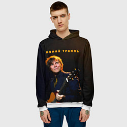 Толстовка-худи мужская Мумий Тролль Илья Лагутенко, цвет: 3D-белый — фото 2