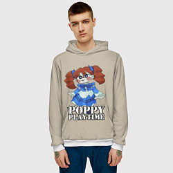 Толстовка-худи мужская Poppy Playtime, цвет: 3D-белый — фото 2
