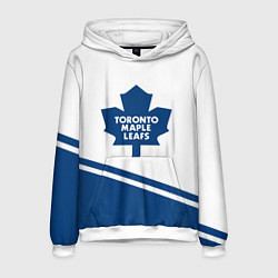 Толстовка-худи мужская Toronto Maple Leafs Торонто Мейпл Лифс, цвет: 3D-белый