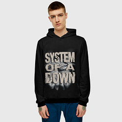 Толстовка-худи мужская System of a Down, цвет: 3D-черный — фото 2