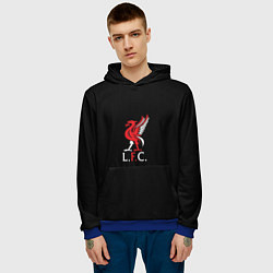 Толстовка-худи мужская Leverpool YNWA, цвет: 3D-синий — фото 2