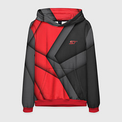 Толстовка-худи мужская ST FORD спина, цвет: 3D-красный