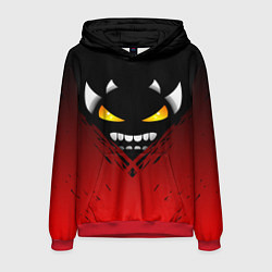 Толстовка-худи мужская Geometry Dash: Demon Smile, цвет: 3D-красный