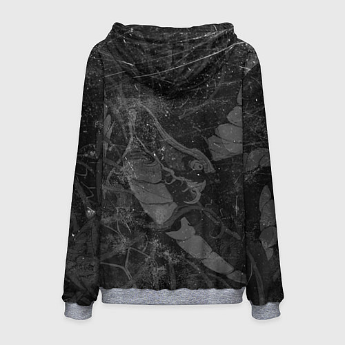 Мужская толстовка Токийский Дракон Иероглифы Dragon Japan / 3D-Меланж – фото 2