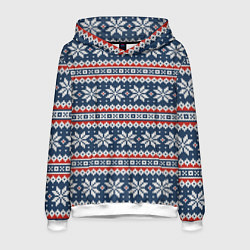 Мужская толстовка Knitted Christmas Pattern