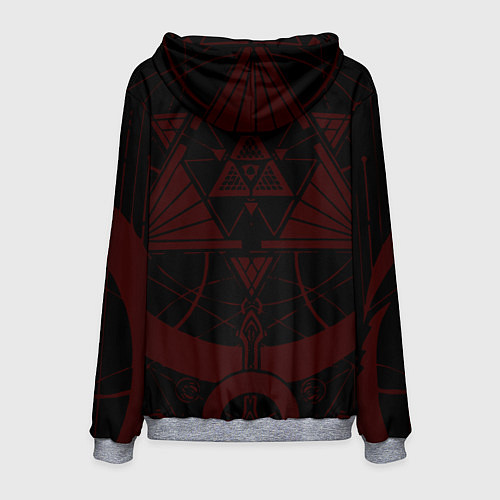 Мужская толстовка СТАЛЬНОЙ АЛХИМИК КРАСНАЯ ЭМБЛЕМА / 3D-Меланж – фото 2