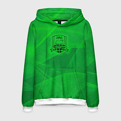 Толстовка-худи мужская Краснодар lime theme, цвет: 3D-белый