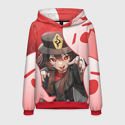 Толстовка-худи мужская ХУ ТАО С ПРИЗРАКАМИ, цвет: 3D-красный