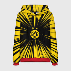 Толстовка-худи мужская Borussia Dortmund Crush Theme, цвет: 3D-красный