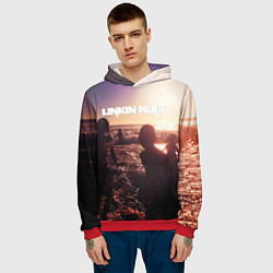 Толстовка-худи мужская Linkin Park - One More Light, цвет: 3D-красный — фото 2