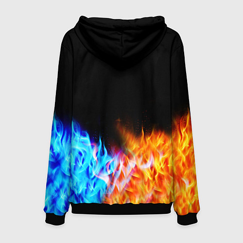 Мужская толстовка FIRE DRAGONS ОГНЕННЫЕ ДРАКОНЫ / 3D-Черный – фото 2