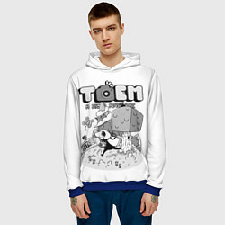 Толстовка-худи мужская TOEM A PHOTO ADVENTURE, цвет: 3D-синий — фото 2