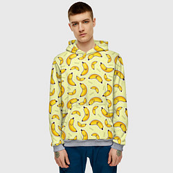 Толстовка-худи мужская Банановый Бум, цвет: 3D-меланж — фото 2