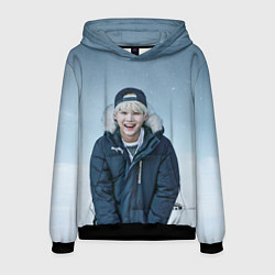 Толстовка-худи мужская MIN YOONGI BTS WINTER, цвет: 3D-черный