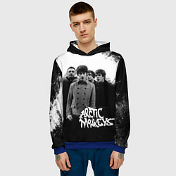 Толстовка-худи мужская Группа Arctic monkeys, цвет: 3D-синий — фото 2