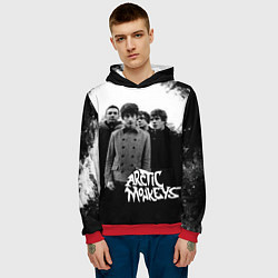 Толстовка-худи мужская Группа Arctic monkeys, цвет: 3D-красный — фото 2