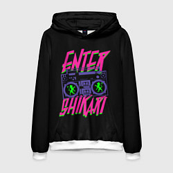 Толстовка-худи мужская Enter Shikari BoomBox, цвет: 3D-белый