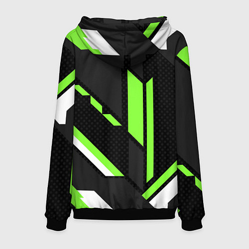 Мужская толстовка ШКОДА ГЕОМЕТРИЯ ЛИНИИ SKODA GEOMETRY SPORT / 3D-Черный – фото 2