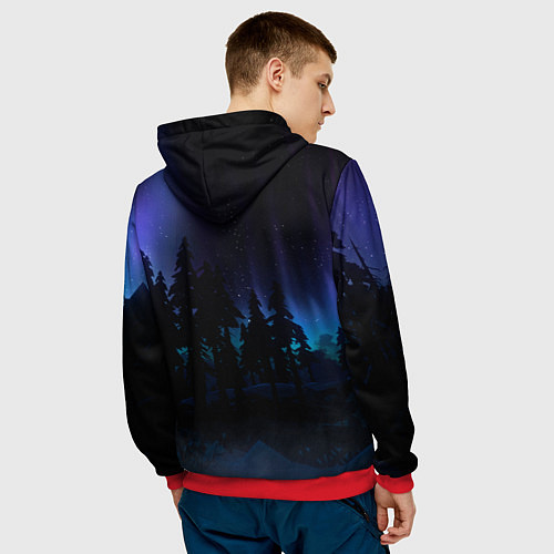 Мужская толстовка The Long Dark Logo / 3D-Красный – фото 4