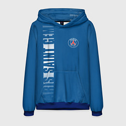 Толстовка-худи мужская PSG PARIS SAINT GERMAIN WHITE LINE SPORT, цвет: 3D-синий