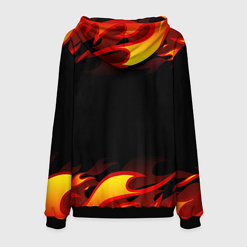 Мужская толстовка Geometry Dash Fire / 3D-Черный – фото 2