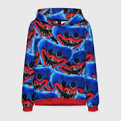 Толстовка-худи мужская УЖАСНОЕ ЛИЦО ХАГГИ ВАГГИ, цвет: 3D-красный