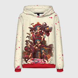 Толстовка-худи мужская ЛИГА ЛЕГЕНД JINX ARCANE, цвет: 3D-красный