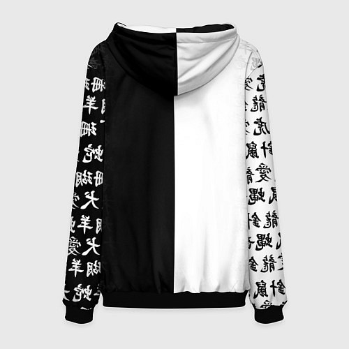 Мужская толстовка WALHALLA TEAM BLACK WHITE STYLE TOKYO REVENGERS / 3D-Черный – фото 2