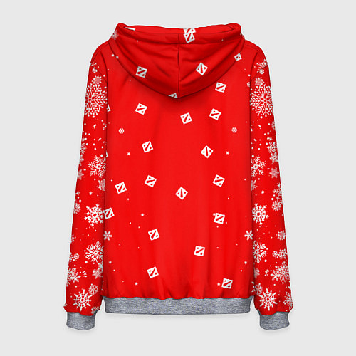 Мужская толстовка НОВОГОДНИЙ ДОТА 2 НОВЫЙ ГОД DOTA 2 / 3D-Меланж – фото 2