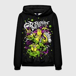 Толстовка-худи мужская Battletoads - Боевые Жабы, цвет: 3D-черный
