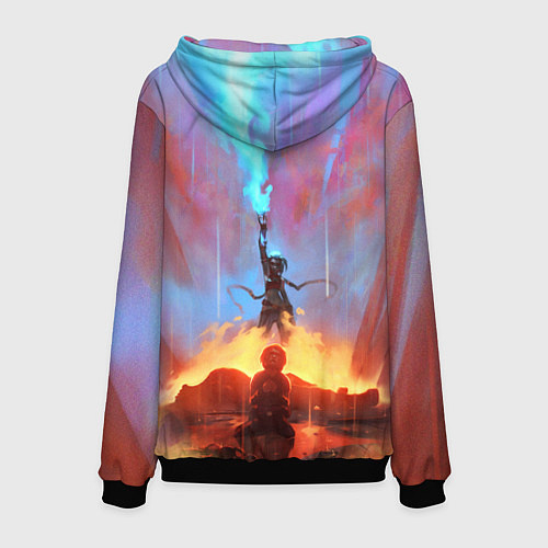 Мужская толстовка JINX ARCANE LOL LEAGUE OF LEGENDS / 3D-Черный – фото 2