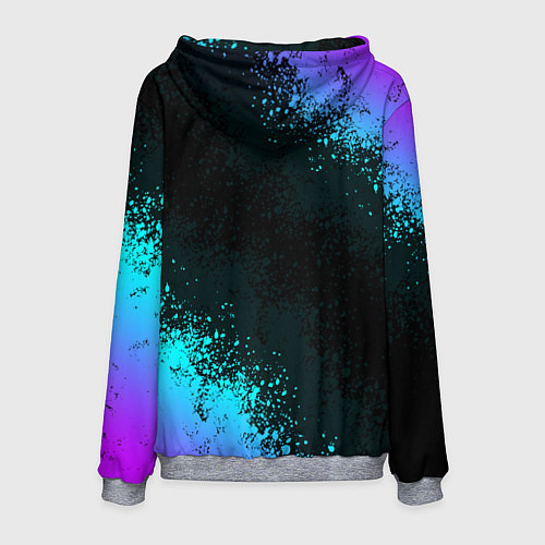 Мужская толстовка CS GO NEON SYMBOL STYLE SKIN КС ГО НЕОН / 3D-Меланж – фото 2