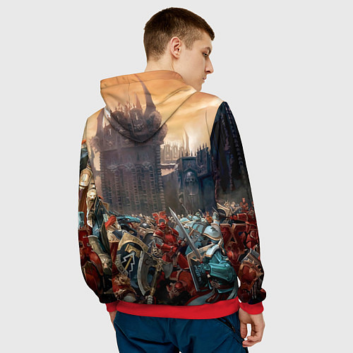 Мужская толстовка Ваха Осада / 3D-Красный – фото 4