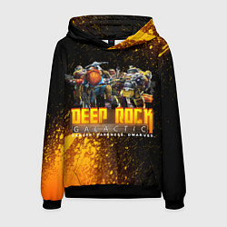 Толстовка-худи мужская Deep Rock Galactic Герои, цвет: 3D-черный