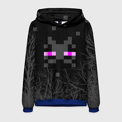 Толстовка-худи мужская ЭНДЕРМЕН МАЙНКРАФТ MINECRAFT, цвет: 3D-синий