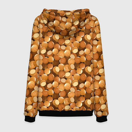 Мужская толстовка Орехи Фундук / 3D-Черный – фото 2