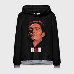 Толстовка-худи мужская БЕРЛИН, БУМАЖНЫЙ ДОМ, цвет: 3D-меланж