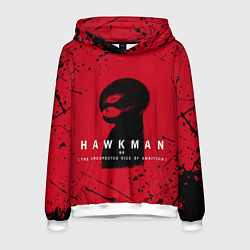 Толстовка-худи мужская HAWKMAN BERSERK, цвет: 3D-белый